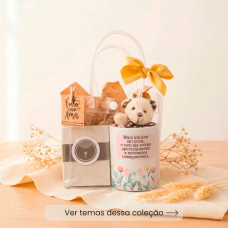 Kit Aniversário Caneca Personalizada e Ímãs com Foto em Sacola PVC Kit Aniversário Caneca Personalizada e Ímãs com Foto em Sacola PVC