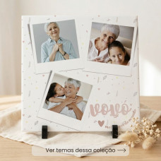 Azulejo Avó(ô)s Personalizado com Foto 15x15 cm Arte, Foto, Texto Azulejo Avó(ô)s Personalizado com Foto 15x15 cm Arte, Foto, Texto