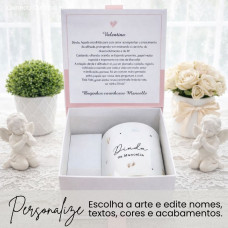 Convite para Padrinho ou Madrinha de Batismo com Caneca de Cerâmica Convite para Padrinho ou Madrinha de Batismo com Caneca de Cerâmica