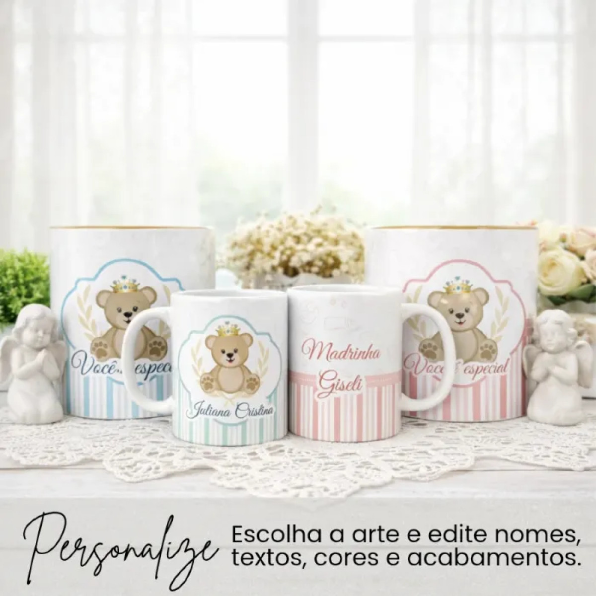 Tubo Latas Padrinhos Batismo (02 un)