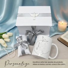 Convite para Padrinho ou Madrinha de Crisma com Caneca e Mini Terço Convite para Padrinho ou Madrinha de Crisma com Caneca e Mini Terço