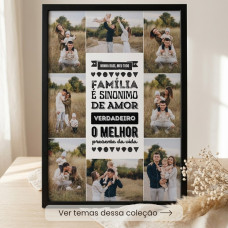 Quadro Família Personalizada com Foto Quadro Família Personalizada com Foto
