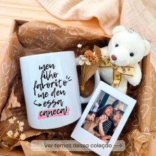 Kit Mãe Presente Caneca, Mini Porta-Retrato Polaroid e Ursinho Kit Mãe Presente Caneca, Mini Porta-Retrato Polaroid e Ursinho