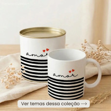 Lata Namorados Presente com Caneca Personalizada