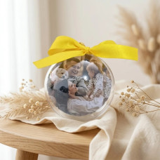 Bolinha de Natal com Foto Personalizada Frente e Verso Bolinha de Natal com Foto Personalizada Frente e Verso