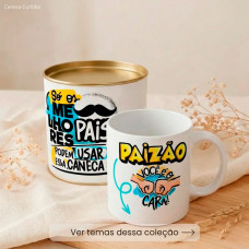 Lata Pai Presente com Caneca Personalizada