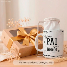 Kit Pai Café Personalizado com Mini Coador e Caneca