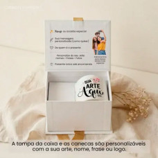 Caixa Cartonagem Menor Luxo com Caneca Personalizada Caixa Cartonagem Menor Luxo com Caneca Personalizada