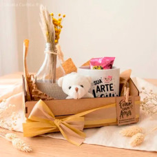 Kit Presente Caneca Personalizada no Caixote MDF Kit Presente Caneca Personalizada no Caixote MDF