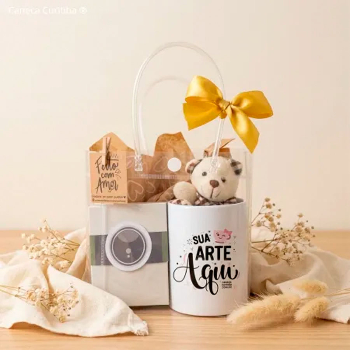 Kit Presente Caneca Personalizada e 9 Ímãs com Foto