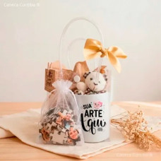 Kit Presente Caneca e Quebra-cabeça Sacola Pvc Personalizado Kit Presente Caneca e Quebra-cabeça Sacola Pvc Personalizado